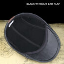 Marinzic Leather Flat Cap