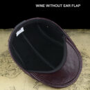 Marinzic Leather Flat Cap