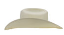 Marinzic Classic White Straw Cowboy Hat with Leather Band