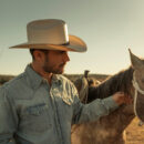 Marinzic Classic White Straw Cowboy Hat with Leather Band